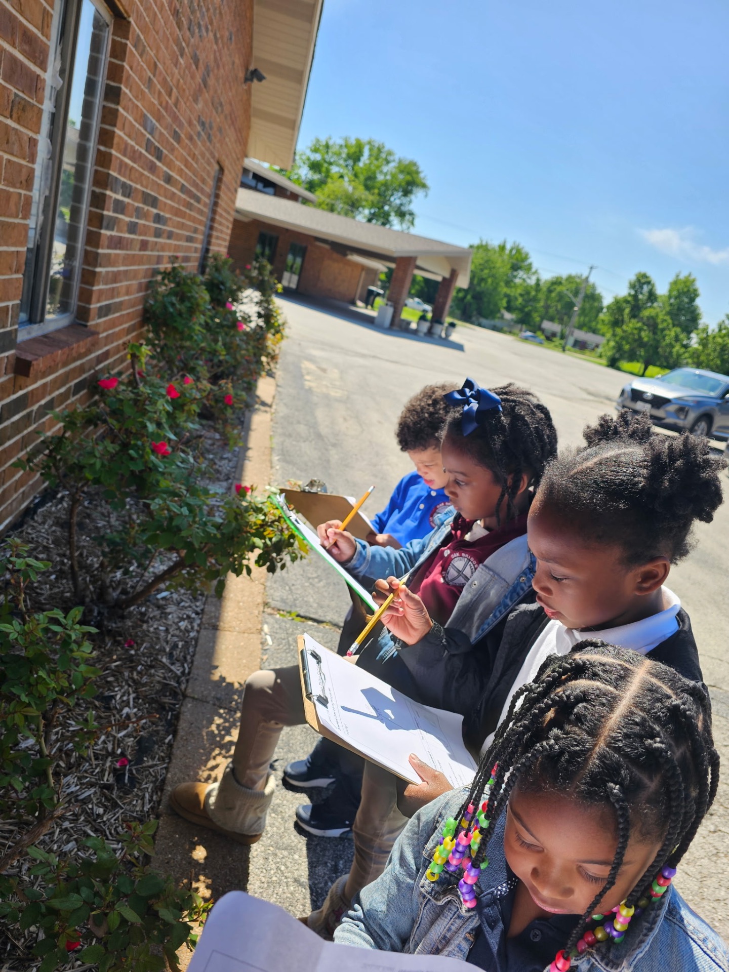 Elementary students at Oak Bridge